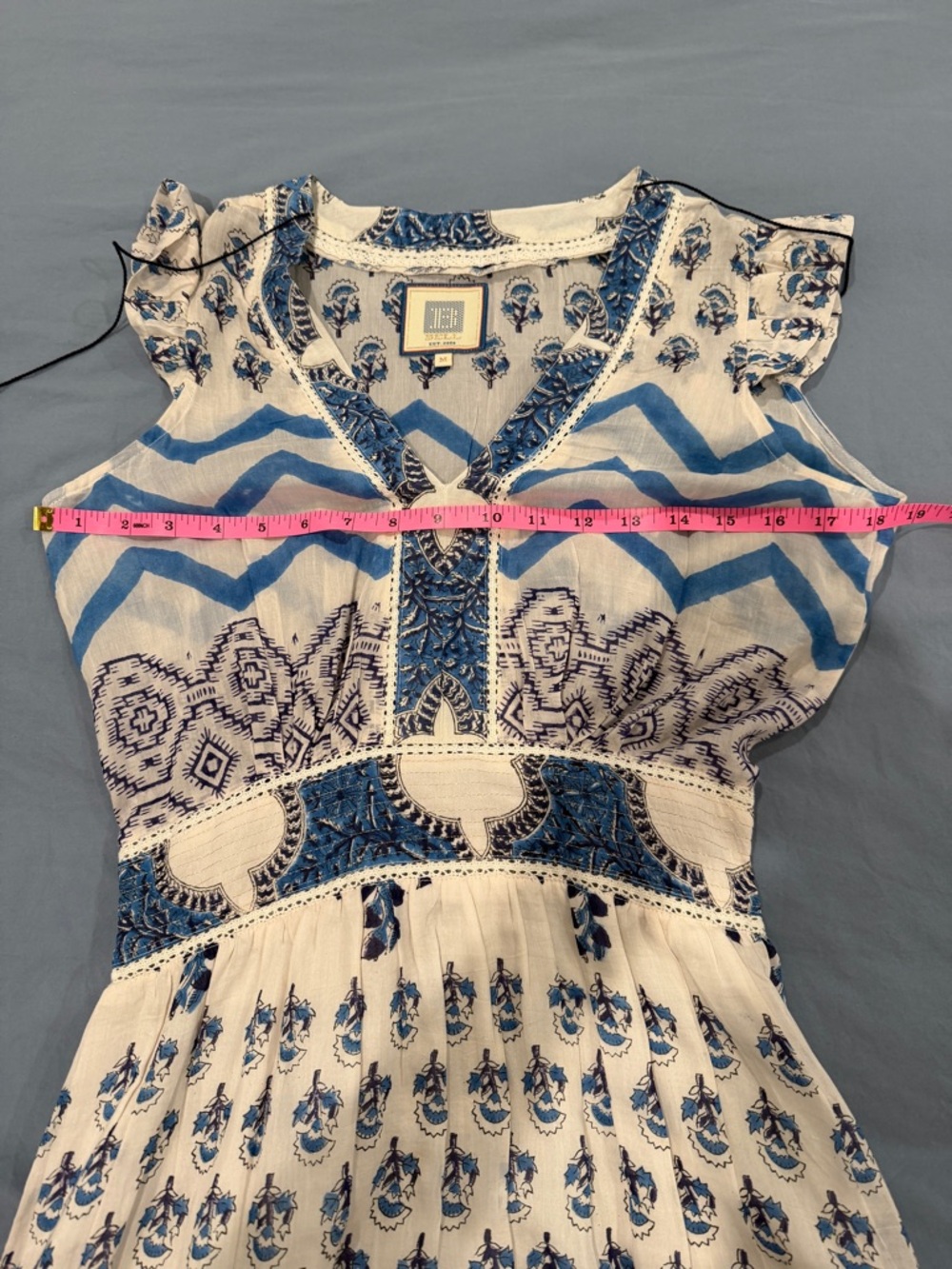 Bell by Alicia Bell Annabelle Maxi Dress -  Medium - Silk & Cotton - Like New - Picture 14 of 16